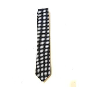 Vintage Man Lee Tie Mens One Size‎ Blue 100% Silk Polka Dot Woven Necktie NWT